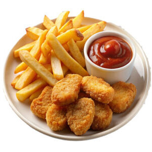 Chicken Nuggets mit pommes