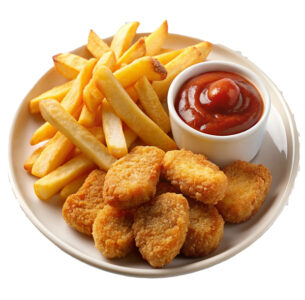 Chicken Nuggets mit pommes