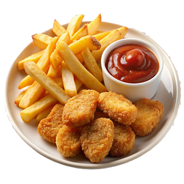 88 Chicken Nuggets mit pommes